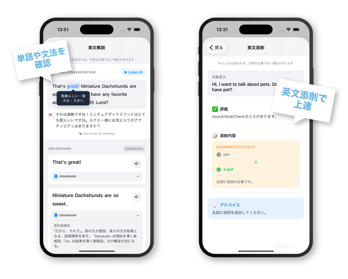 解説・添削